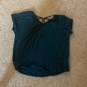 Emerald Green Tshirt with cross back-like new